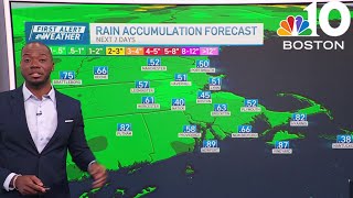 Above average temperatures Monday, ahead of anticipated rain later this week