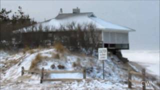 House on edge, Wellfleet, MA
