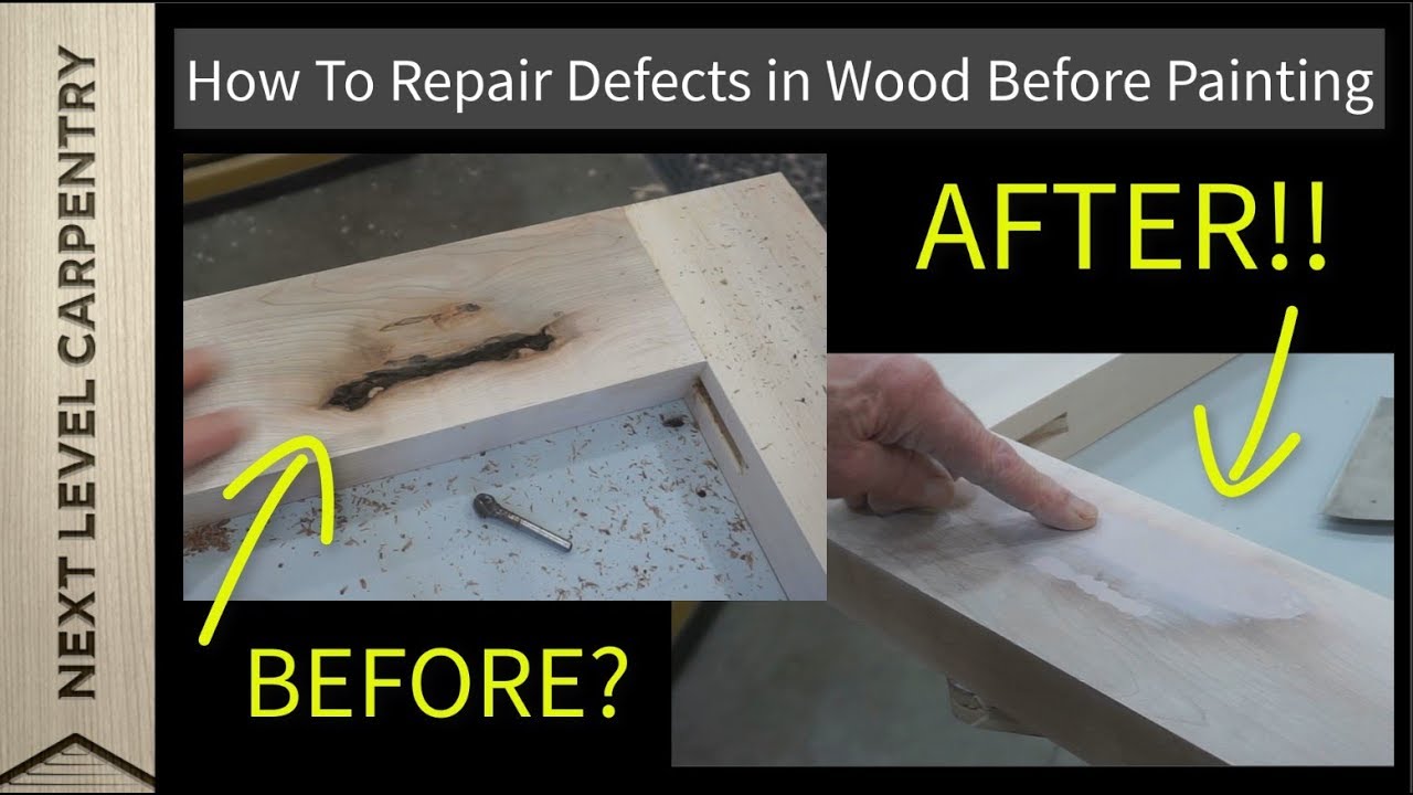 How To Repair Defects in Wood Before Painting YouTube