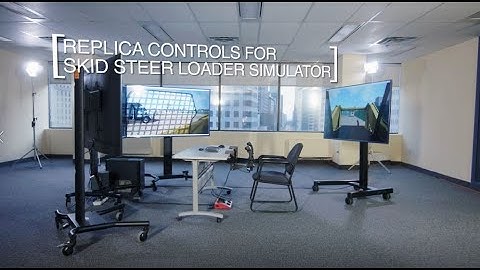 Replica Controls for Skid Steer Loader Personal Simulator - Simlog