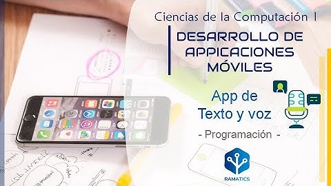 3.- [AppInventor] - Programación de la aplicación "Texto y Voz"