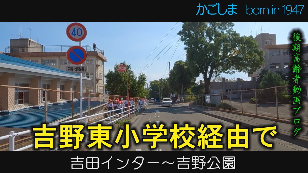 吉野東小学校　吉野中学校　吉田インター前　吉野公園　後期高齢者　おまかせテレビ　2023年9月11日