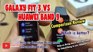 Samsung Galaxy Fit 3 VS Huawei Band 9 - Comparison Review