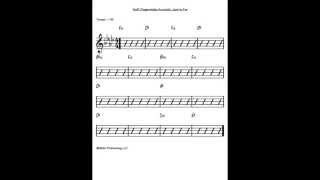 Soft Fingerstyle Acoustic Jam in Fm 76bpm {w/charts} -The Best Backing Tracks Anywhere!