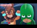 Com o Tatu e o Perigo 🌙 PJ Masks em Português episódios completos 🦸 Desenhos animados