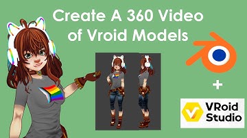 Create A 3d Turnaround For Vroid Models In Blender #vroid #vtuber
