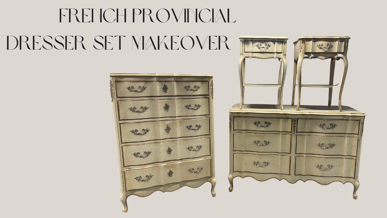 MY FIRST FULL SET | French Provincial | DIY Makeover | Behr Chalk Paint