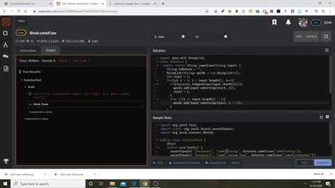 Codewars: Break camelCase
