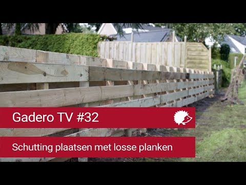 #32 Schutting plaatsen van losse planken