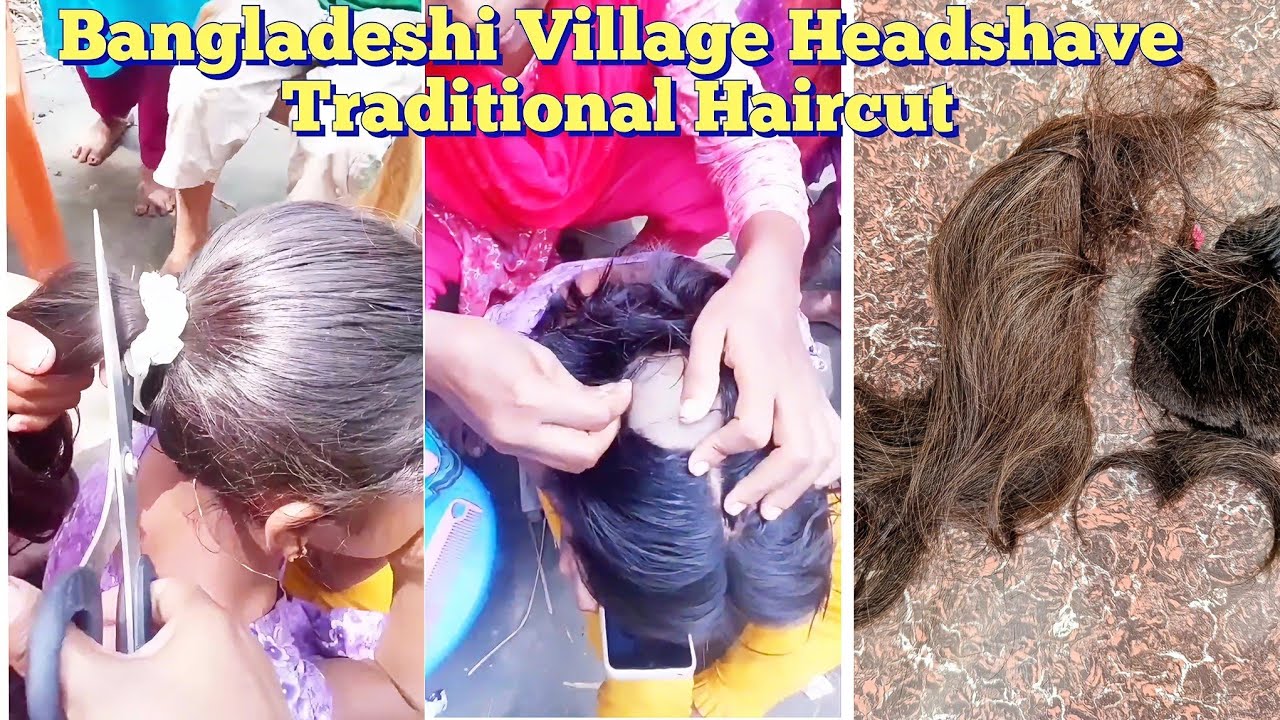 Bangladeshi Village Headshave Traditional Haircut