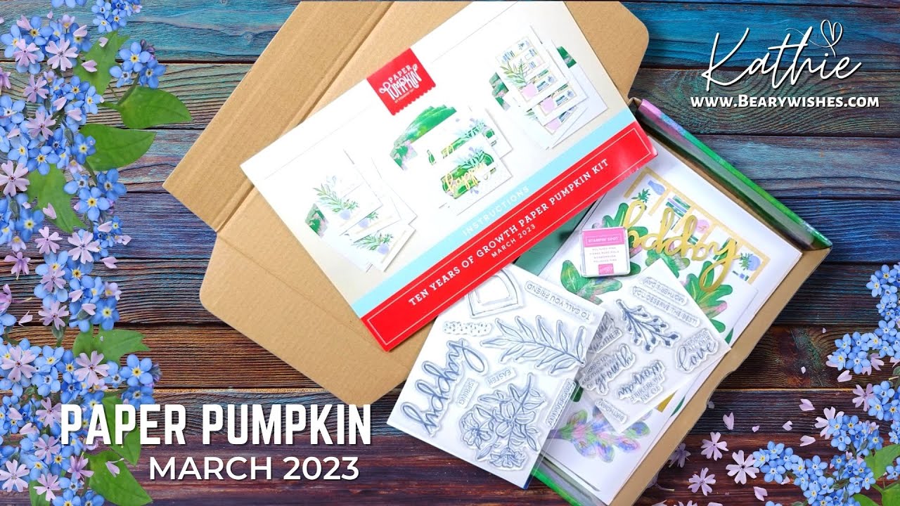 Paper Pumpkin March 2023 | 10 Years of Growth Unboxing - YouTube