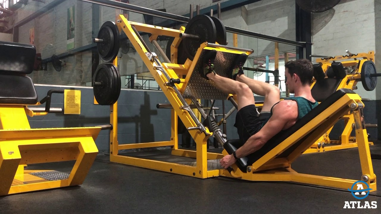 Leg Press + feet high YouTube