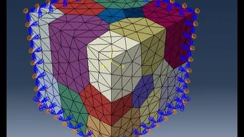 Neper2Abaqus - UMAT polycrystal