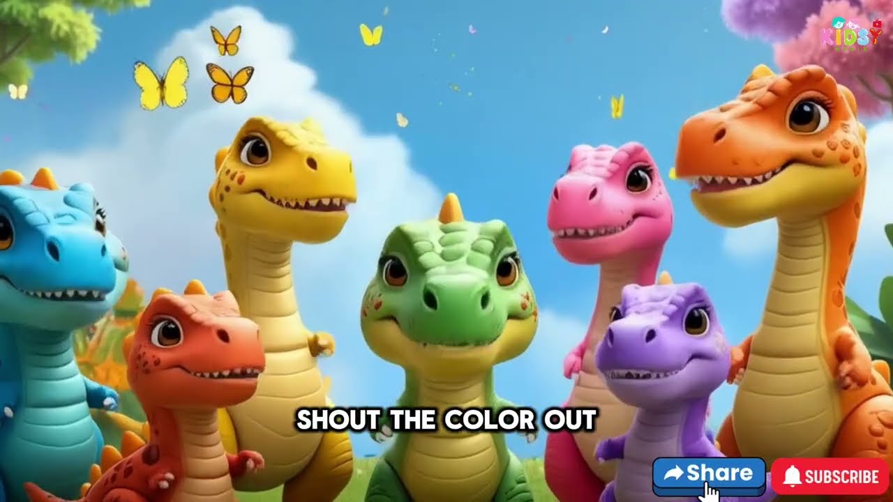 Learn Colors with Dino Friends! | Fun & Educational Song for Kids