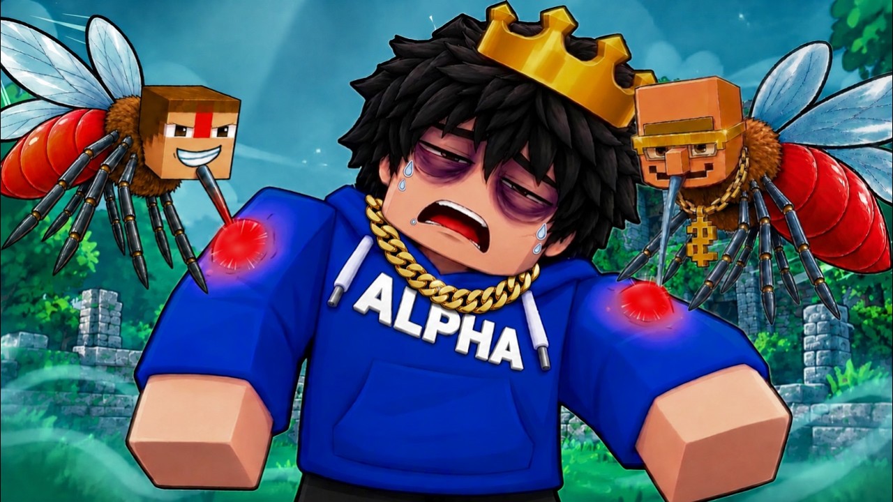 Tikawar And Rich Villager Became MOSQUITOES And Feed On Me In Roblox!