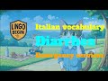 Italian vocabulary｜Diarrhea｜Emergency services