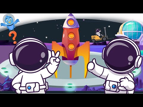 Ракеты на Луне - Космические Головоломки - Логика для детей - Развивающие мультики