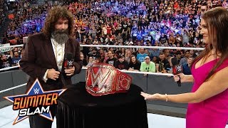 Stephanie McMahon \& Mick Foley reveal the new WWE Universal Title: Exclusive, Aug. 21, 2016