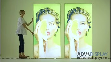 The Pop-Up LED Box, high efficiently and easy to instal advertising backlit solution.