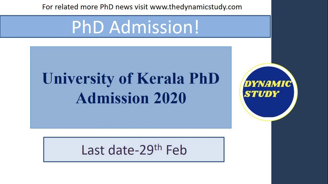 kerala university phd admission criteria