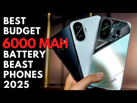 TOP 5 Best Budget 6000mah Battery Beast Phones in 2025 - YouTube