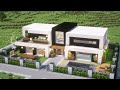 Minecraft: How To Build a Modern House Tutorial(#30) | 마인크래프트 건축, 모던하우스, 인테리어