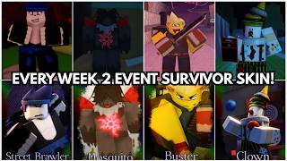 EVERY WEEK 2 "SUMMER GAMES" SURVIVOR SKIN! | Roblox Forsaken