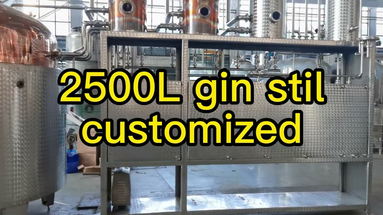 2500L gin still (customized height)