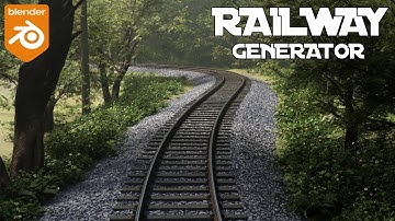 Blender railway generator - geometry nodes