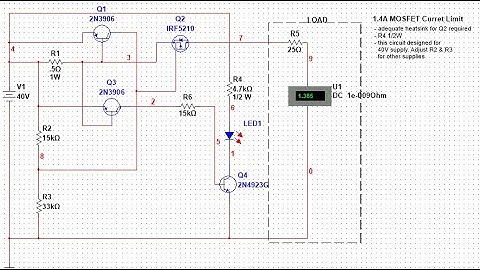 MOSFET Current Limiting Circuit Tutorial