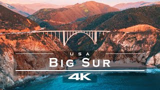 Big Sur, California  USA   by drone [4K]