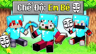 MINECRAFT BEDWARS, EM BÉ HACKER TIÊU DIỆT 1 MẠNG ĐƯỢC ĐỒ NGẪU NHIÊN SIÊU VIP TROLL NOOB TEAM