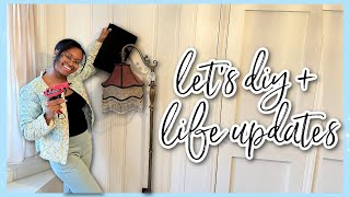 LET&#39;S CHAT &amp; DIY A VINTAGE LAMP FOR THE OFFICE!! office + life updates