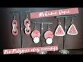 Mokume Cane for polymer clay earrings | how to make clay earrings for beginner