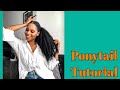 SLEEK HAVANA HAIR PONYTAIL TUTORIAL | Natural Hair | MONROE STEELE