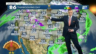 First look at Thanksgiving travel forecast for Virginia; rain for parts of Southeast