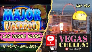 Las Vegas Vlog - April '24. Day 1&2. MGM Grand, Toms Watch Bar, Luchini's, Slots!