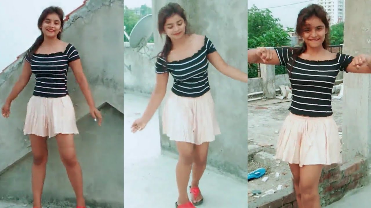 Indian Girl Dance In Mini Skirt Tik Tok Video 13 Youtube