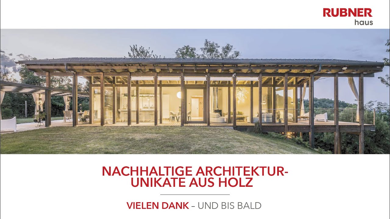 Update New Architekturgespräch Online mit RUBNER HAUS: Nachhaltige Architektur-Unikate aus Holz