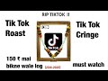 Tiktok cringe tiktok roast youtube vs tiktok  roasthost