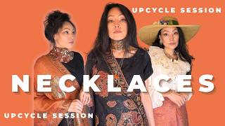 3 DIY Boho Neck Accessories From Thrifted Broken Jewelry | Upcycle With Me