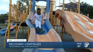 9-year-old girl shot in Lafayette back home from hospital, feeling well