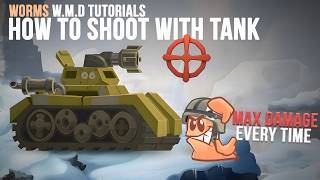 How To Shoot with the Tank | Tips, Tricks & Tactics🧭 | Worms WMD Tutorials🎥