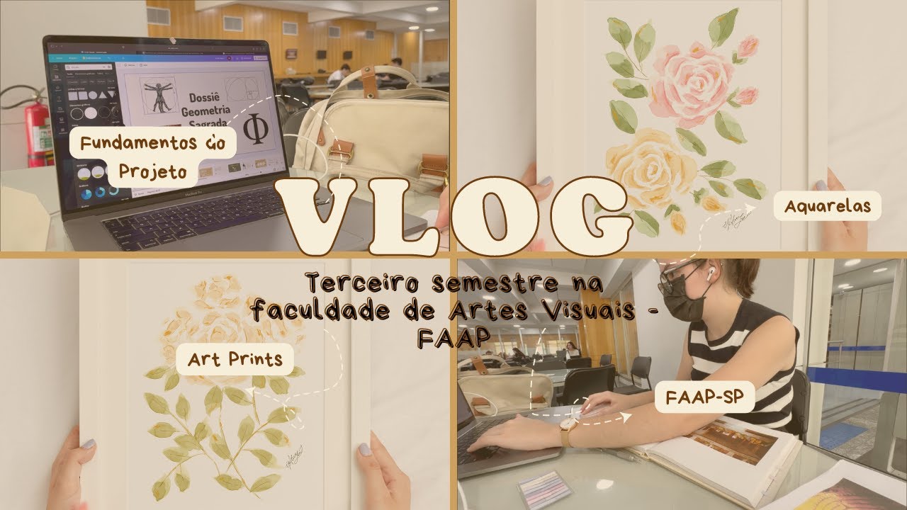 Um semestre na vida de uma estudante de artes visuais 🎨👩🏻‍🎨