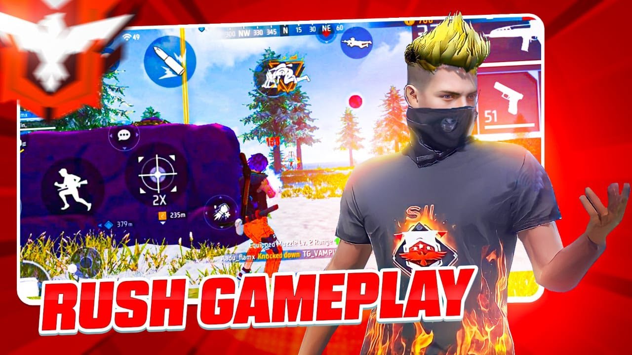 : Epic Rush Gameplay with Random Players in Free Fire! 🔥💥