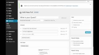 Polldaddy poll - adding questions