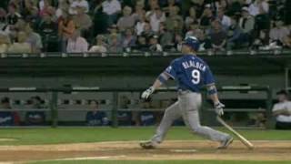 2008 MLB STORY: Hank Blalock is back at third base, hits first homer since coming off DL (7.22.08)
