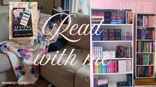 Read with me for 30 minutes! (Soft piano music and rain sounds) #books #booktok #book #booktube 