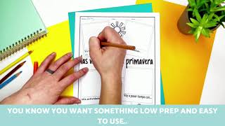 Spring Break Writing Activity for Spanish Class