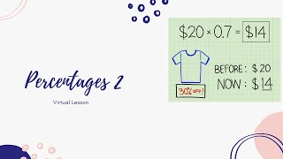 Percentages - Part 2 - Virtual Maths Lesson